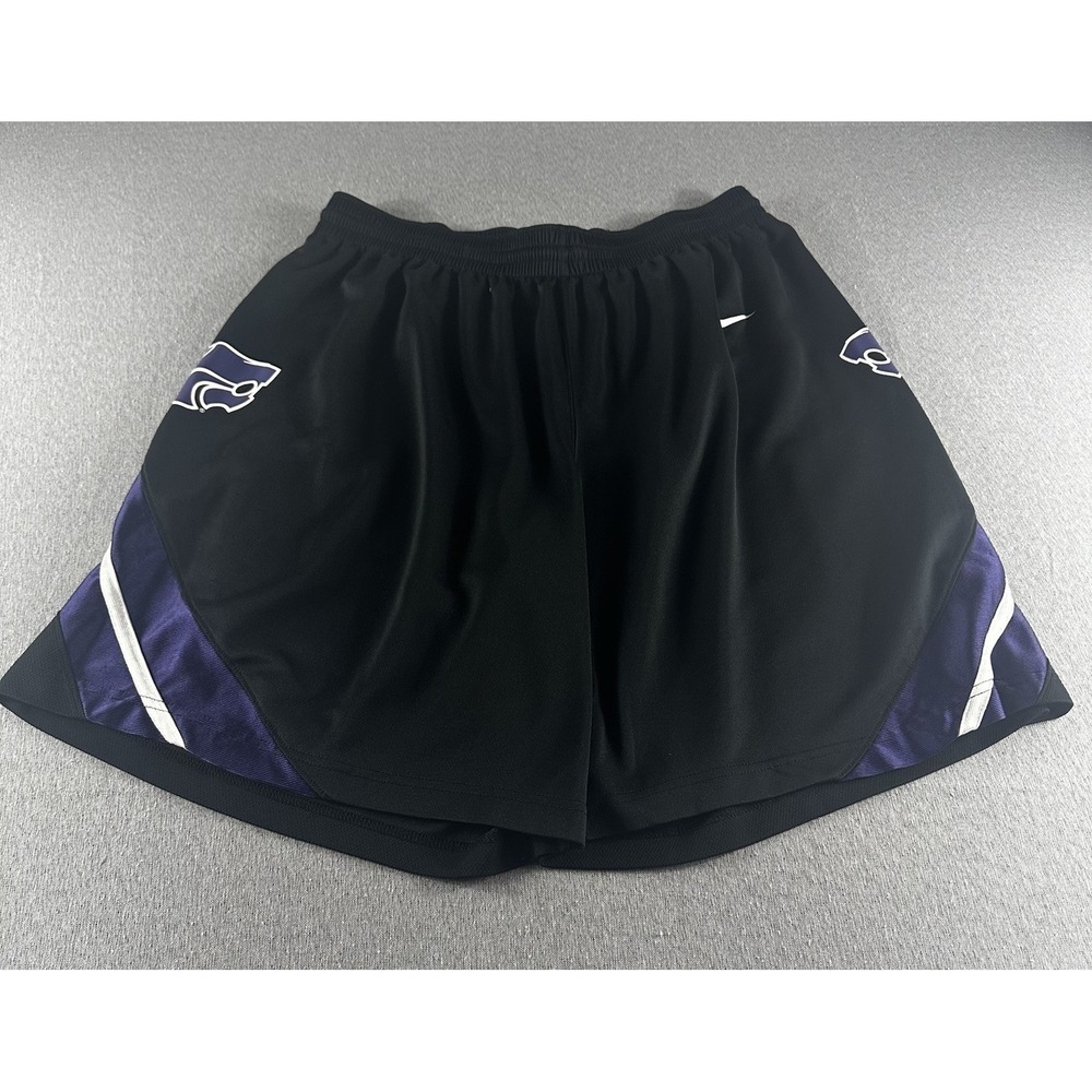 Kansas State Wildcats Nike Basketball Shorts Mens L Black KSU NCAA